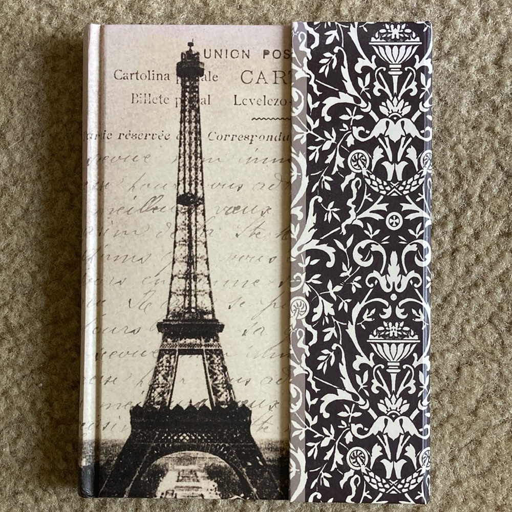 Paris vintage blank book journal